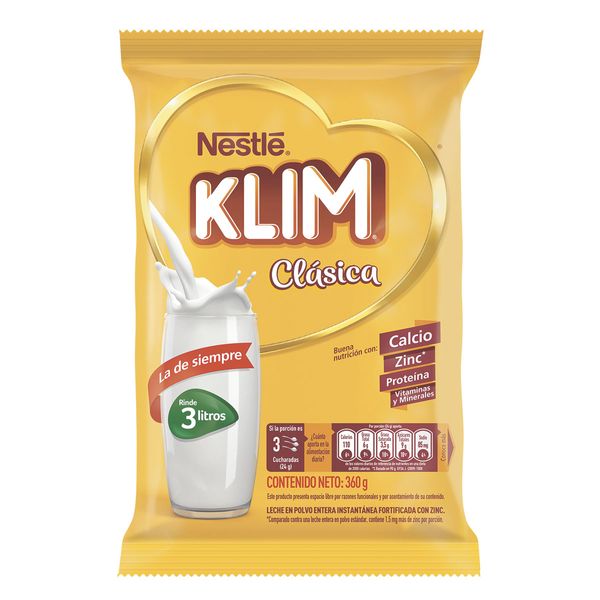Leche En Polvo Klim Fortificada x 360 G