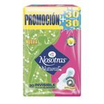 Toallas-Higienicas-Nosotras-Natural-Invisible-Tela-Algodon-x-30-Und--30-Panitos-Intimos