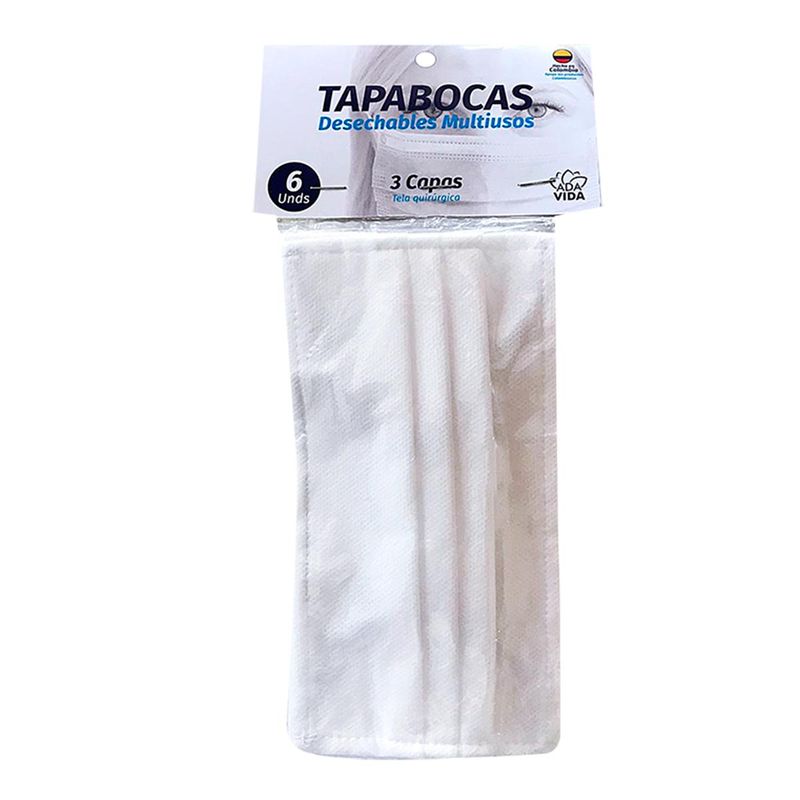 Tapabocas-Quirurgico-Ada-Vida-3-Capas-X-6-Und