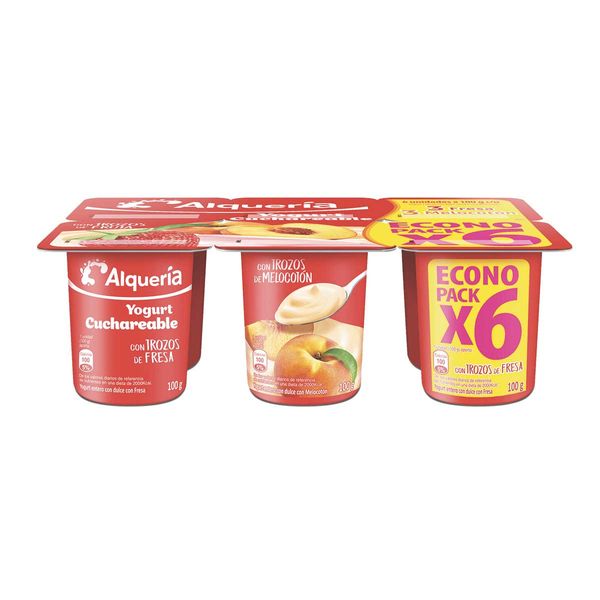 Yogurt Cuchareable Alqueria x 6 Und x 100Gr C/u