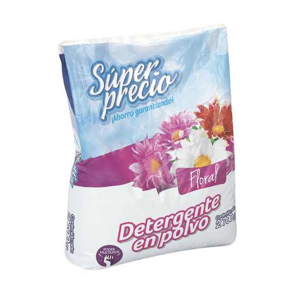 Detergente en Polvo Floral Super Precio x 2700 G