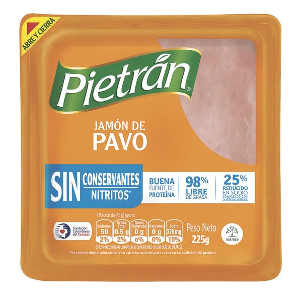 Jamón de Pavo Pietrán x 225Gr