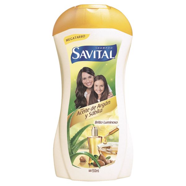 Shampoo Savital Aceite de Argán y Sábila x 550 ML