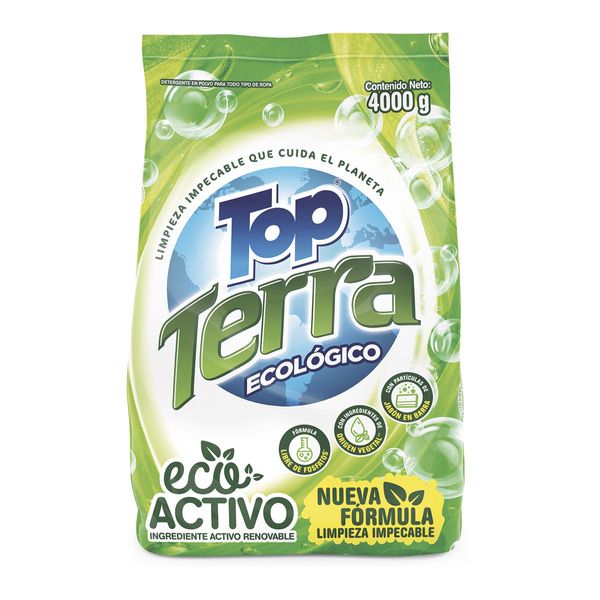 Detergente en Polvo Top Terra 4000Gr