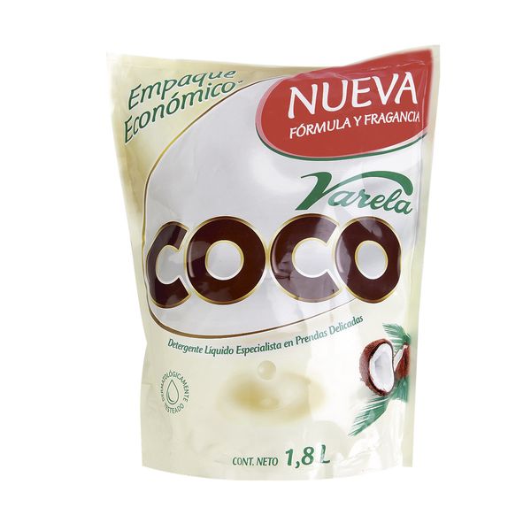 Detergente líquido Coco Varela Doy Pack 1800ML