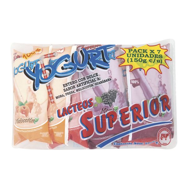 Yogurt en Bolsa Superior x 7 Und x 150Gr C/u