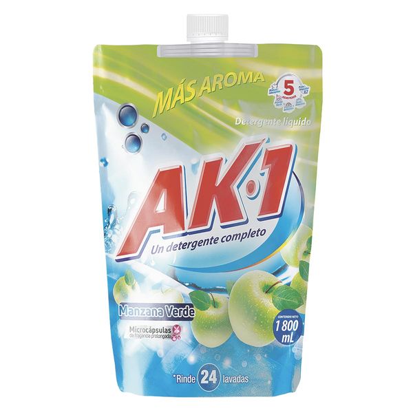 Detergente Líquido AK-1 Manzana Verde Doy Pack 18000ML