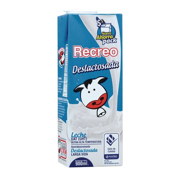 Leche Deslactosada Recreo x 900Ml