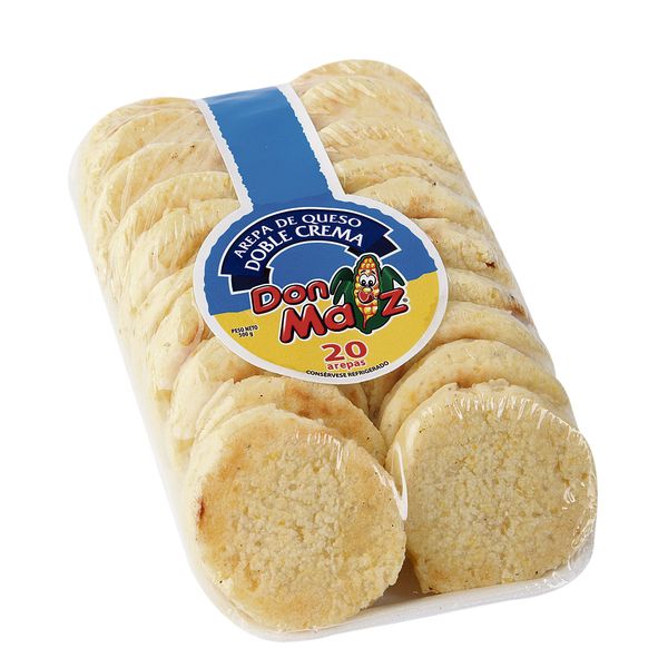 Arepa De Queso Doble Crema x 20 Und x 25Gr C/u