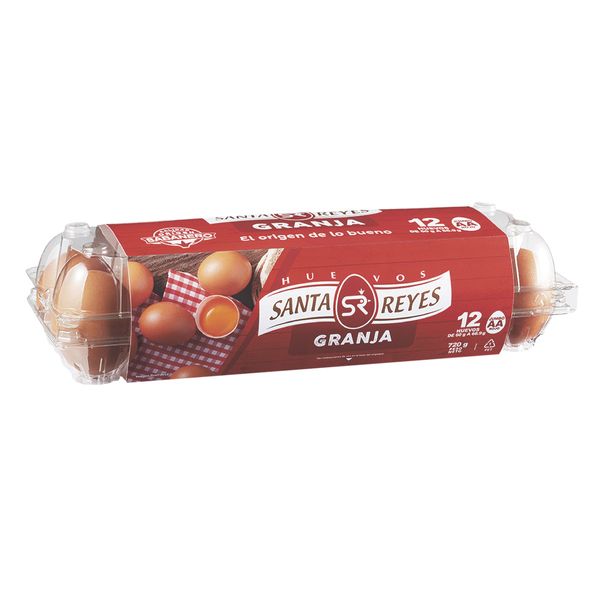 Huevos Rojos Santa Reyes AA x 12 Und