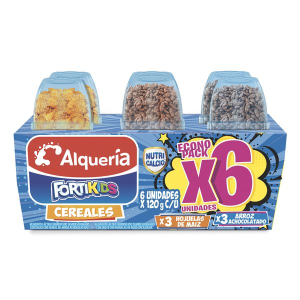 FortiKids Cereales Surtido Alqueria x 6 Und x 120Gr C/u