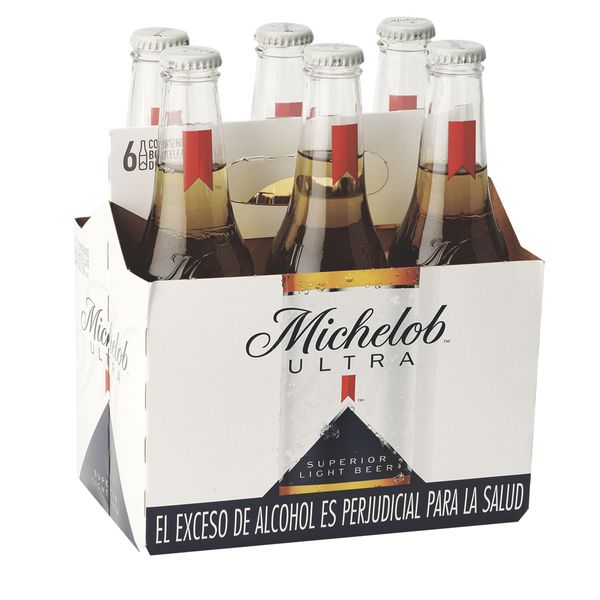 Cerveza Michelob Ultra Superior Light en Botella x 6 Unds x 355 Ml