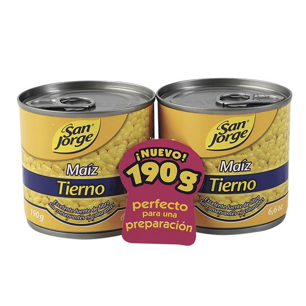 Maíz Tierno San Jorge x 2 Und. x 190 G