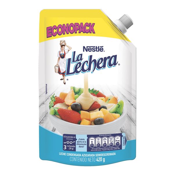 Leche Condensada La Lechera Bolsa x 420 G