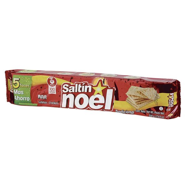 Galletas Saltín Noel x 500 Gr x 5 Tacos