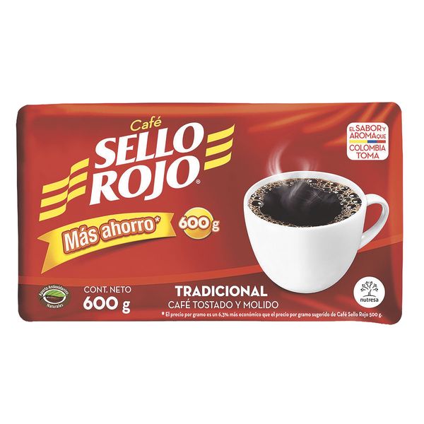 Café Sello Rojo Tradicional x 600 G