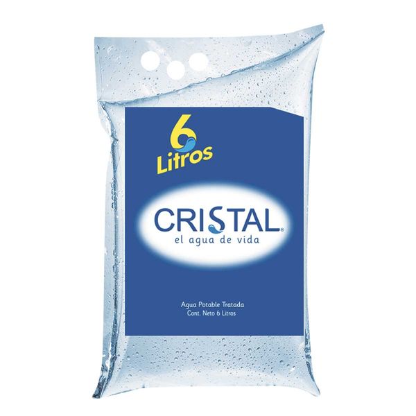 Agua Cristal Bolsa x 6 L
