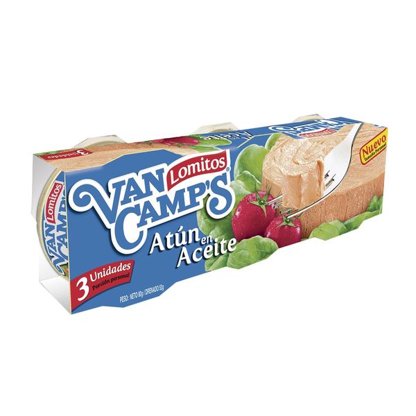 Atún Baby En Aceite x 3 Und. x 80 G Van Camps
