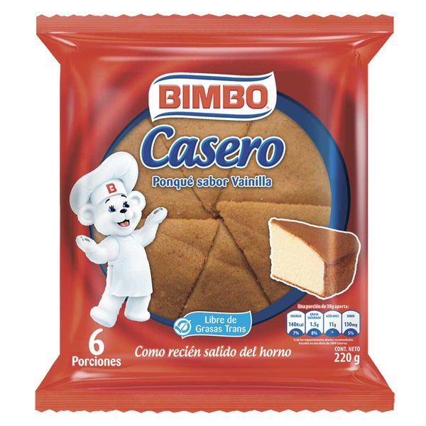 Casero Vainilla Bimbo x 220 G
