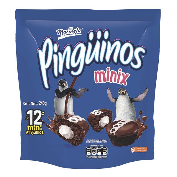 Pingüinos Marinela Minix x 12 Unds x 240 Gr