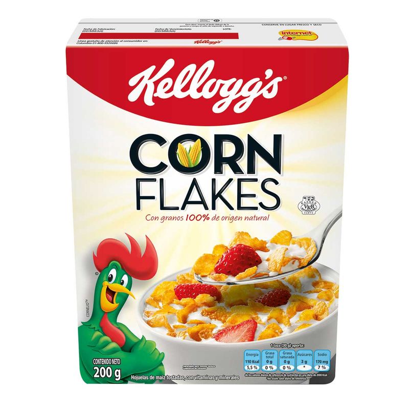 Cereales Kellogg's Corn Flakes X 200 G. - Mercados Colsubsidio