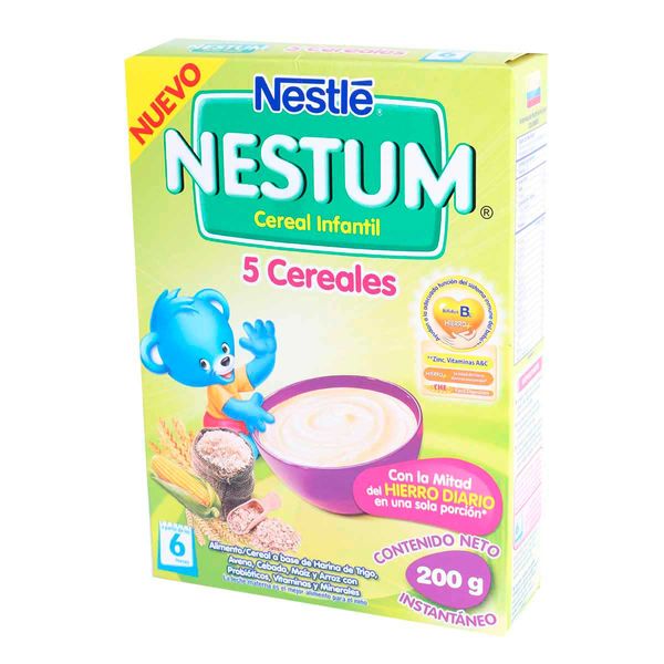 Cereal Infantil Nestum 5 Cereales x 200 G
