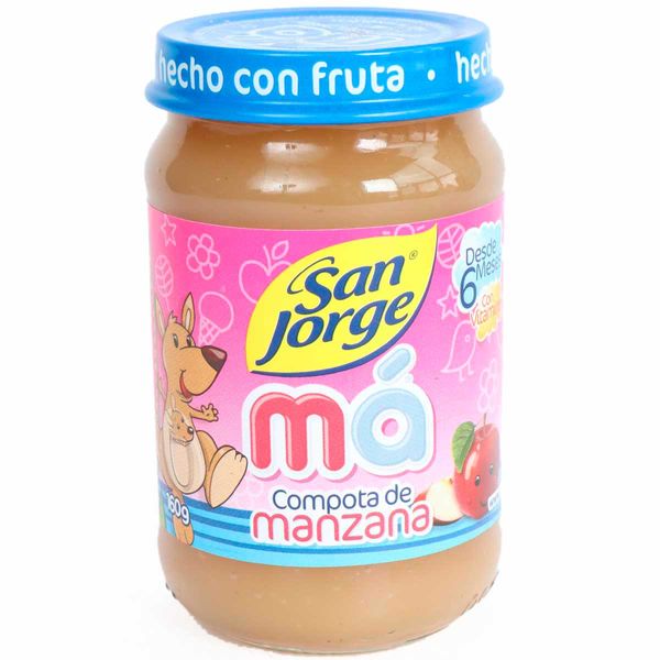 Compota San Jorge Sabor a Manzana Frasco x 160 G
