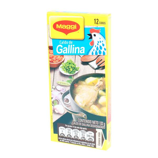 Caldo de Gallina Deshidratado Maggi x 12 Cubos x 132 G