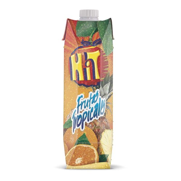 Refresco Hit Frutas Tropicales Tetrapack x 1000 Ml