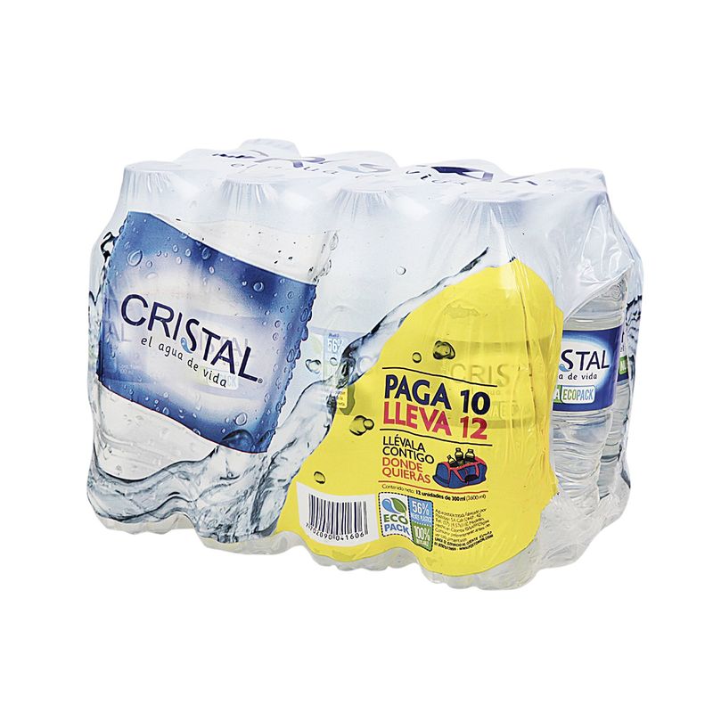 Agua Cristal 8 botellas de 500 ml c/u