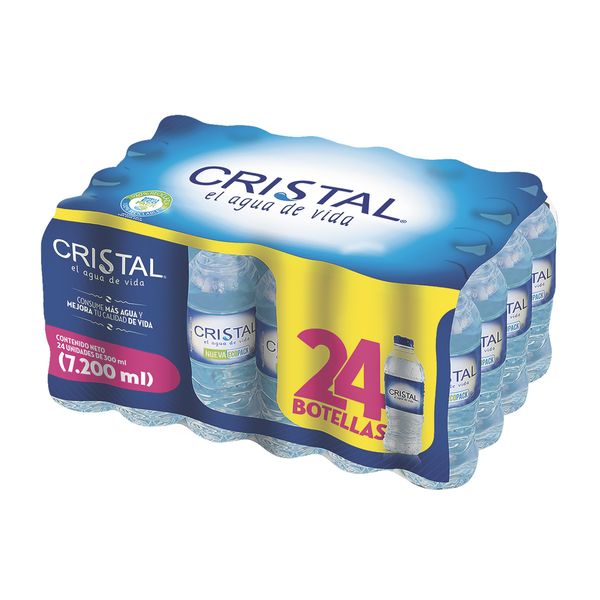 Agua Cristal x 24 Unidades x 300 Ml c/u