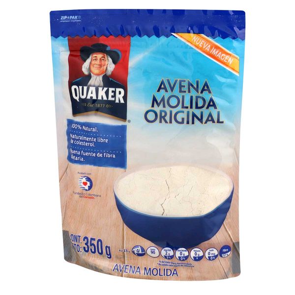Avena Quaker Molida Doypack x 350 G
