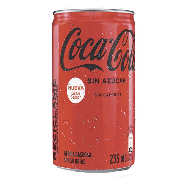 Gaseosa Coca-Cola Sin Azúcar 235 Ml