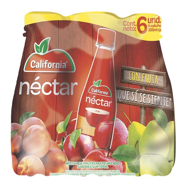 Néctar California Surtido x 6 Und x 300 Ml c/u