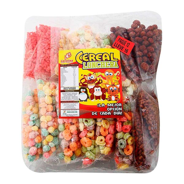 Cereal Lonchera Carolina Pague 12 Lleve 16