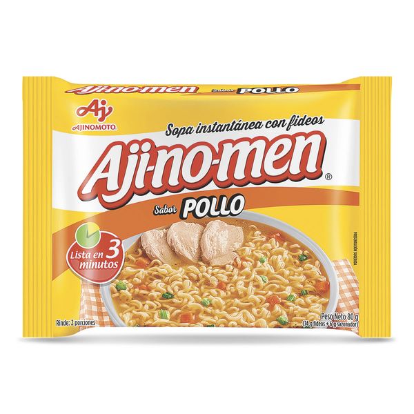 Sopa Instantánea con Fideos Pollo Ajinomen x 80 G.