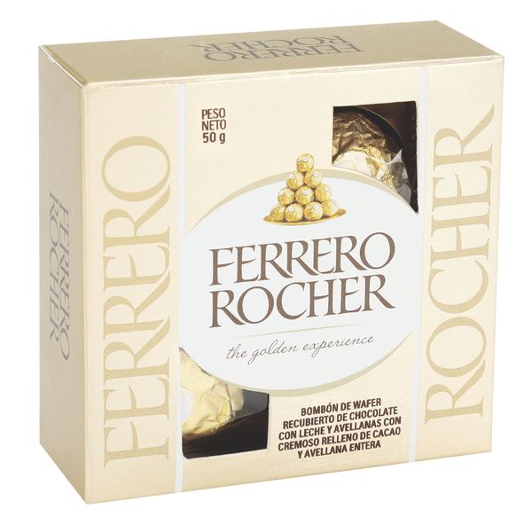 Bombón Ferrero Rocher x 4 Und x 50 G