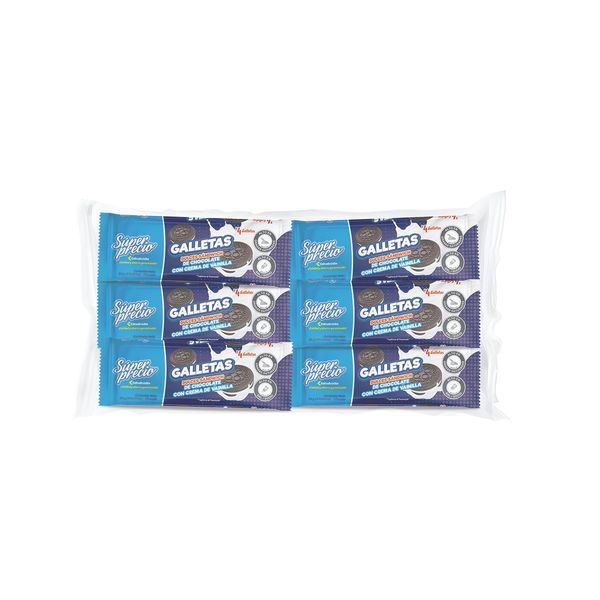 Galleta de Chocolate Súper Precio x 12 Unidades x 34 G c/u