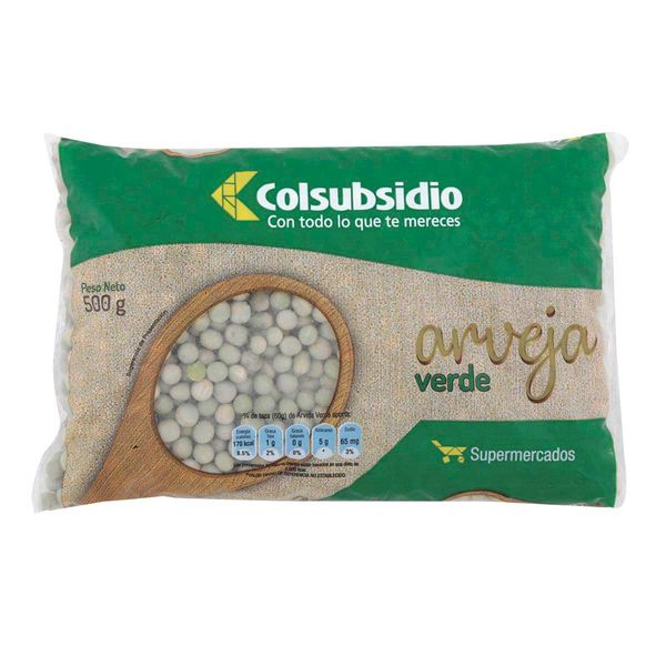 Arveja Verde Colsubsidio x 500 G