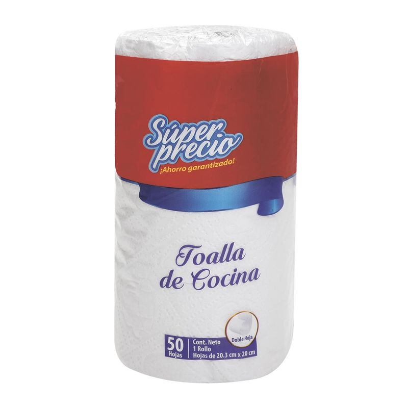 Toalla-de-Cocina-Super-Precio-Doble-Hoja-x-1-Rollo-x-50-Hojas