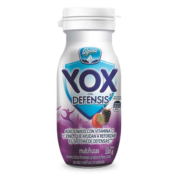 Yox con Defensis Multifruta en Botella Alpina x 100Gr