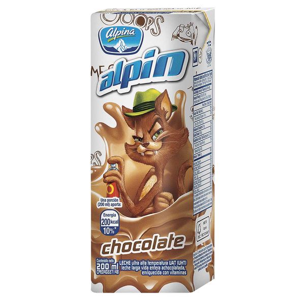 Leche Saborizada Alpin en Caja Alpina x 200Ml