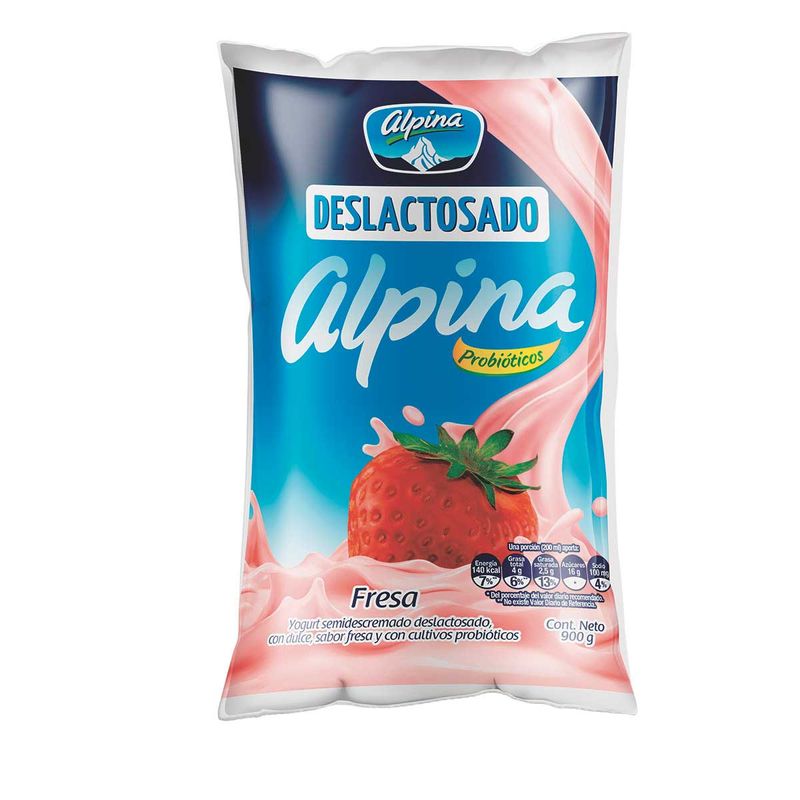Yogurt-Deslactosado-Fresa-en-Bolsa-Alpina-x-900Gr