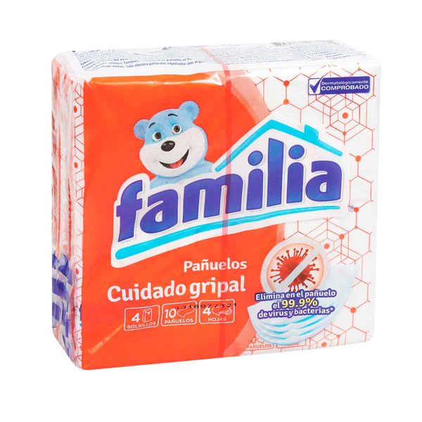 Pañuelos Familia Cuidado Gripal x 4 Paquetes