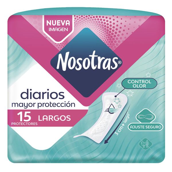 Protectores Diarios Nosotras Largos x 15 Unidades