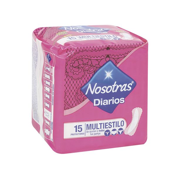Protectores Diarios Nosotras Multiestilo x 15 Unidades