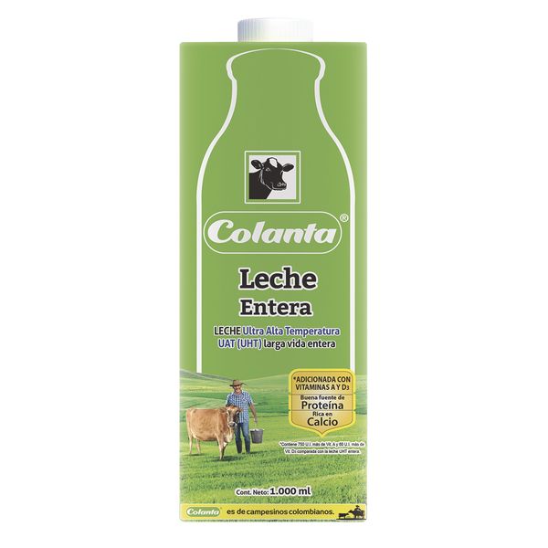 Leche Entera Colanta UHT Tetra 1000Ml
