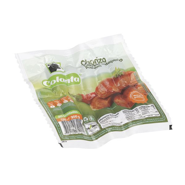 Chorizo Cóctel Jalapeño Colanta x 300Gr