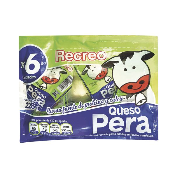 Queso Pera El Recreo x 6 Und x 38Gr C/u