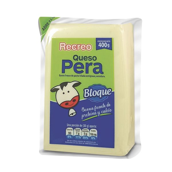 Queso Pera en Bloque El Recreo x 400Gr